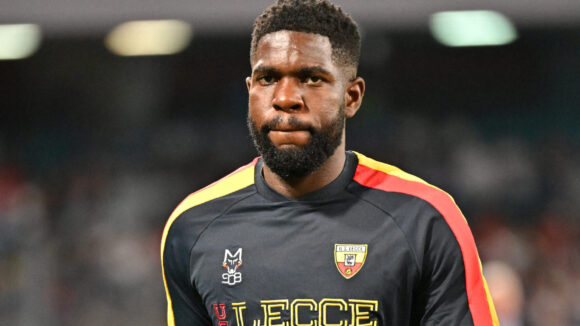 Samuel Umtiti lors de Naples - Lecce