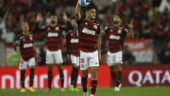 João Gomes, milieu de Flamengo, après un match de Copa Libertadores