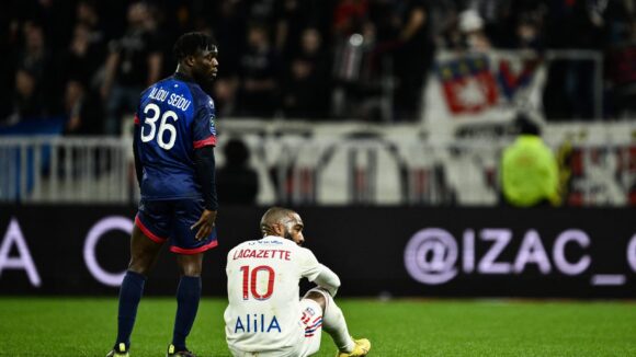 Alexandre Lacazette lors d'OL - Clermont