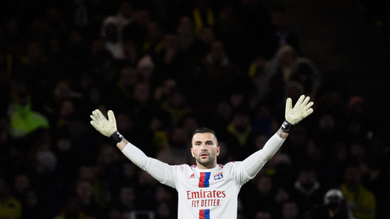 Anthony Lopes, gardien de l'OL.