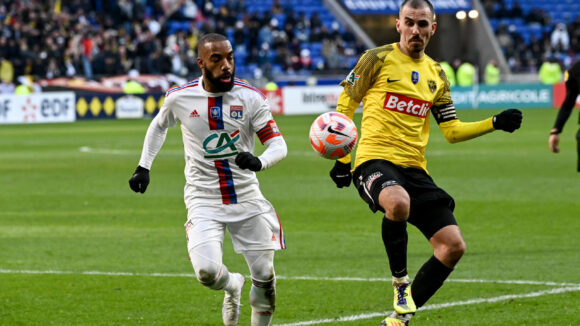 Alexandre Lacazette lors d'OL - Chambéry