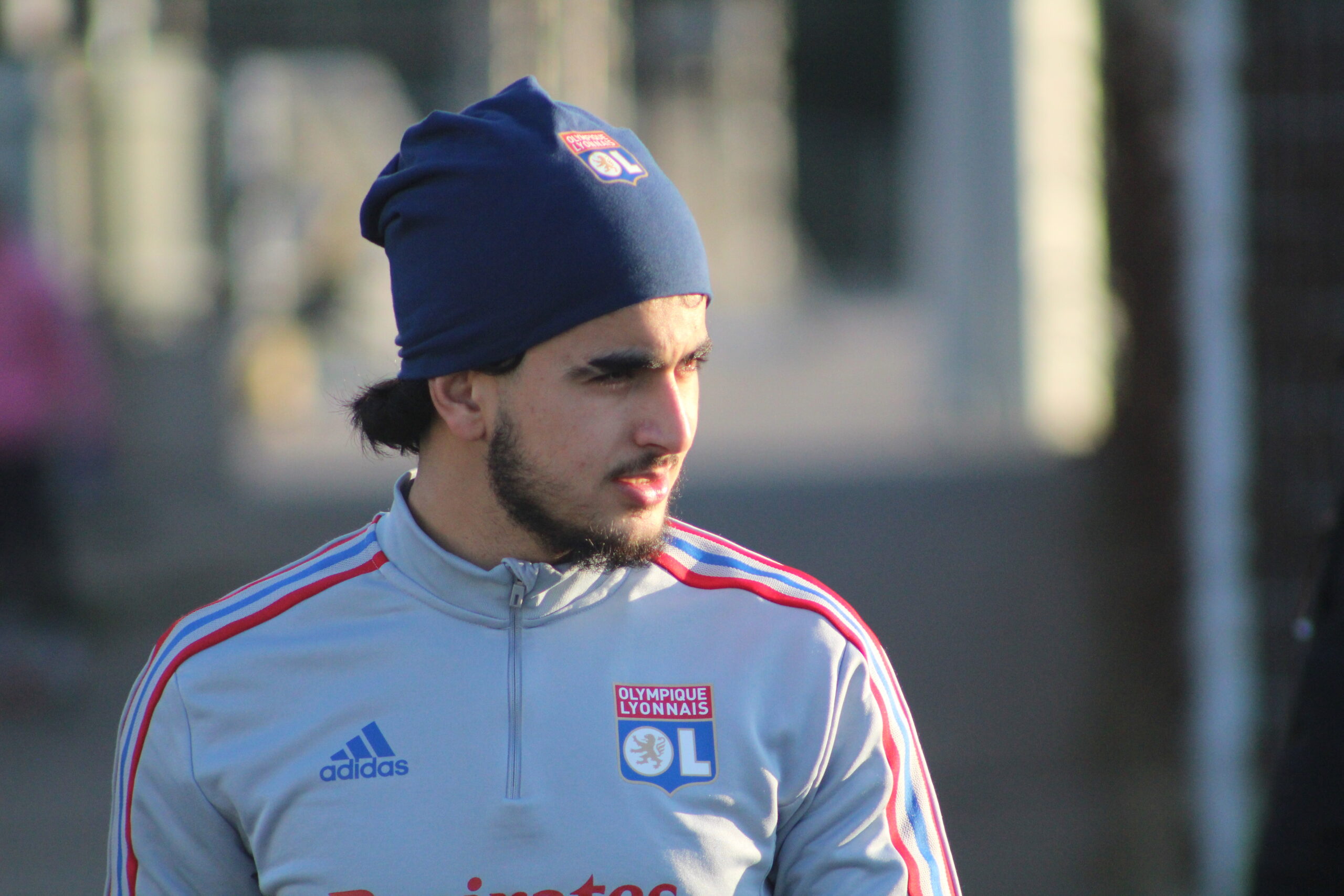 Mohamed El Arouch à l'entraînement de l'OL
