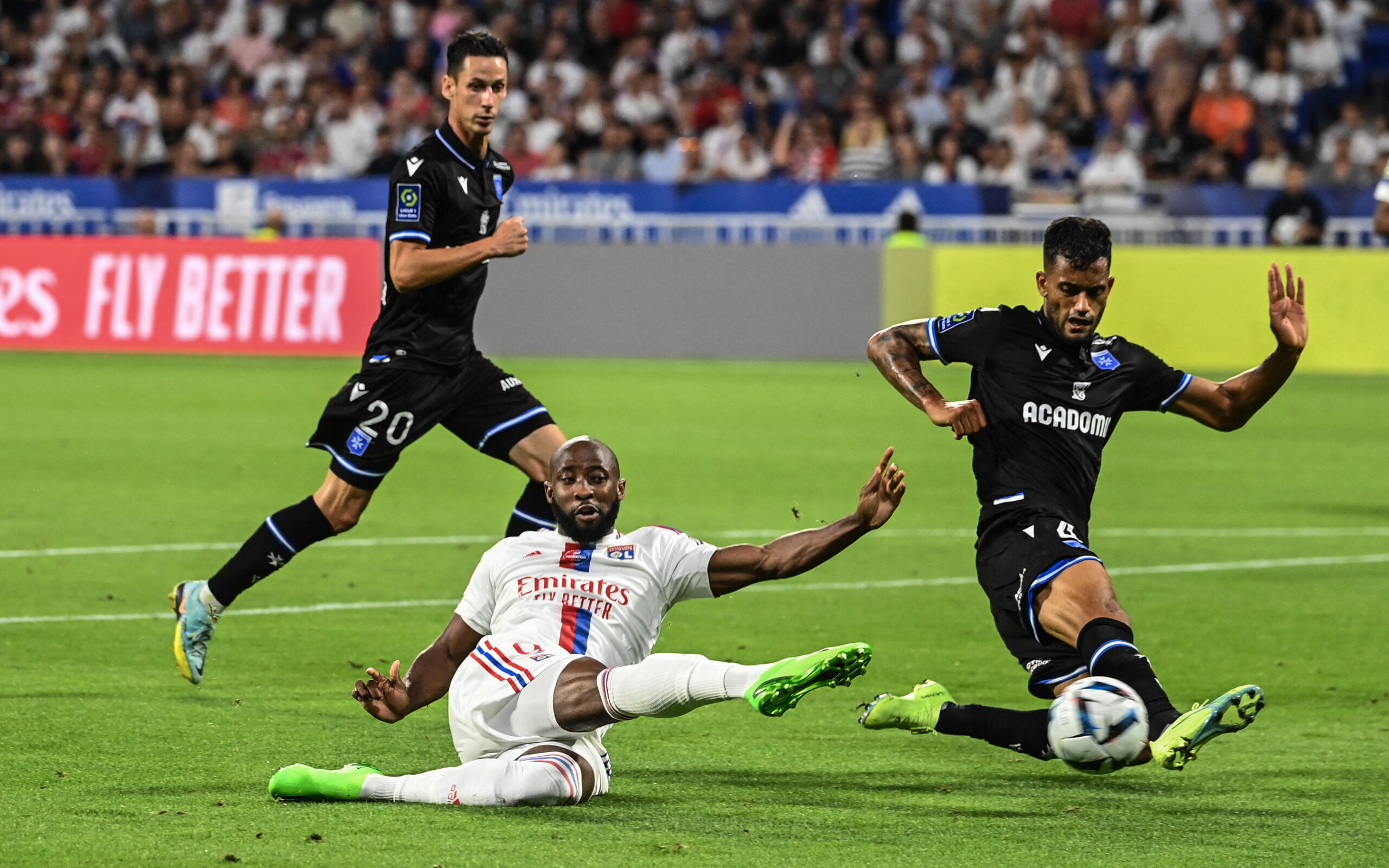 Moussa Dembélé lors d'OL - Auxerre