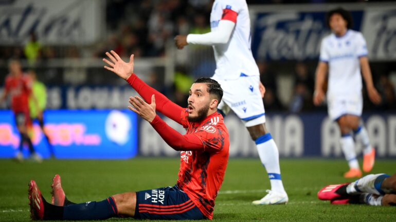 Rayan Cherki lors d'Auxerre - OL