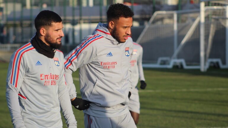 Corentin Tolisso et Houssem Aouar