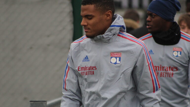 Amin Sarr à l'entraînement de l'OL