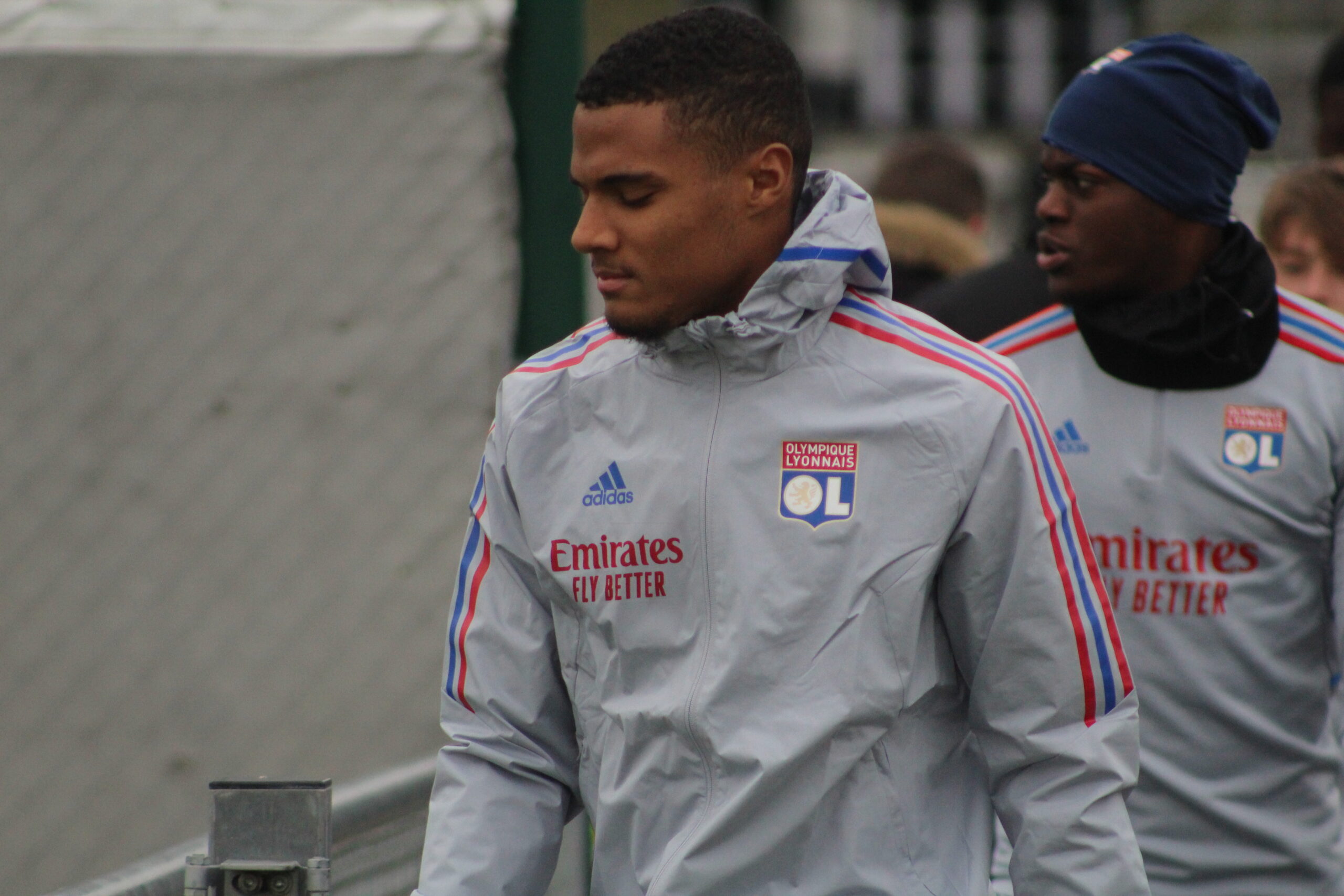 Amin Sarr à l'entraînement de l'OL
