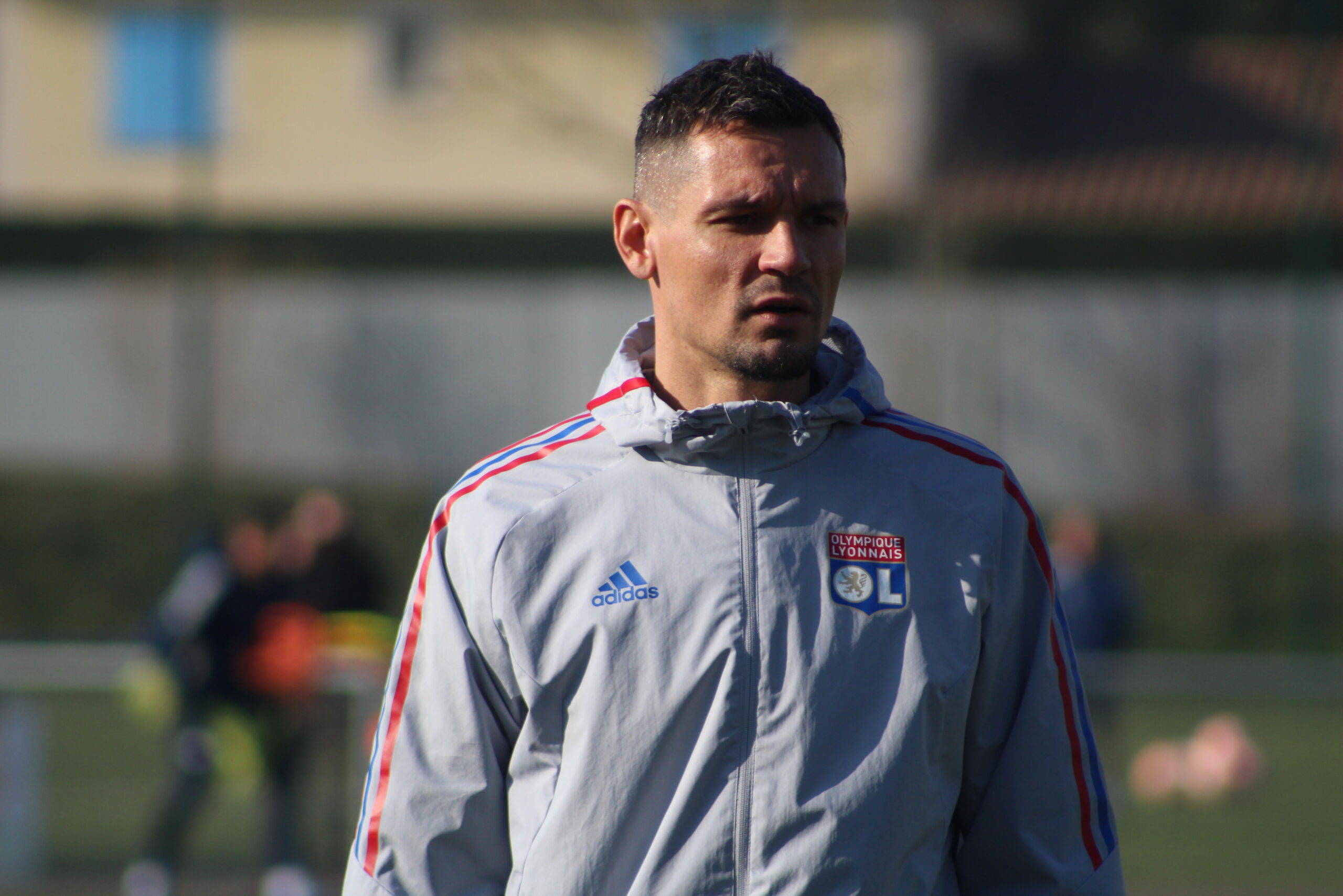 Dejan Lovren à l'entraînement de l'OL, le 15 février 2023