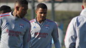 Amin Sarr et Boateng lors de l'entraînement de l'OL