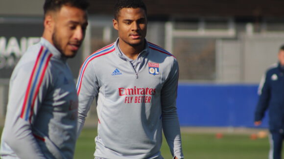 Amin Sarr lors de l'entraînement de l'OL