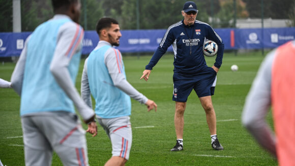 Laurent Blanc pour la reprise de l'entraînement de l'OL