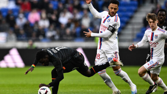 Tolisso et Lepenant lors d'OL - Lorient