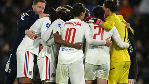 Les joueuses de l'OL en Ligue des champions après l'élimination face à Chelsea