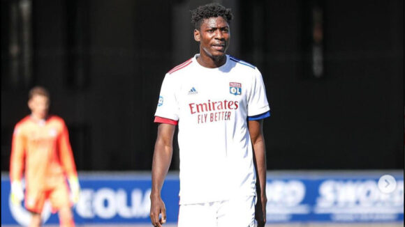 Abdoulaye Ndiaye, défenseur de l'OL actuellement prêté à Bastia