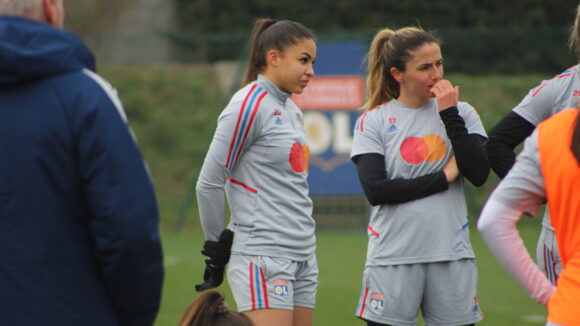 Delphine Cascarino et Daniëlle Van de Donk (OL)