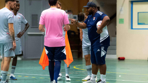 David Touré, entraîneur de l'OL Futsal