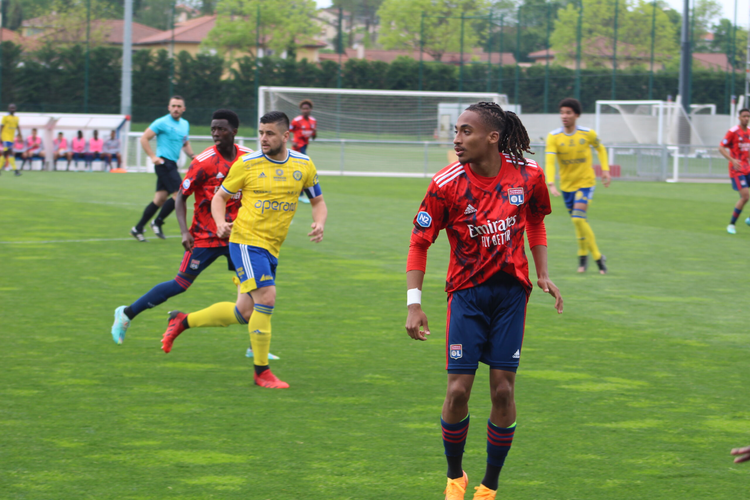 Breyton Fougeu lors de l'amical entre la réserve de l'OL et Gueugnon
