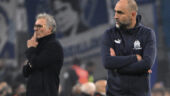 Igor Tudor et Laurent Blanc, respectivement coach de l'OM et de l'OL