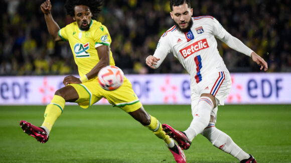 Rayan Cherki lors de la demie de Coupe de France Nantes - OL