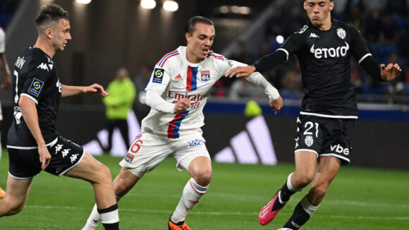 Maxence Caqueret lors d'OL Monaco en mai 2023