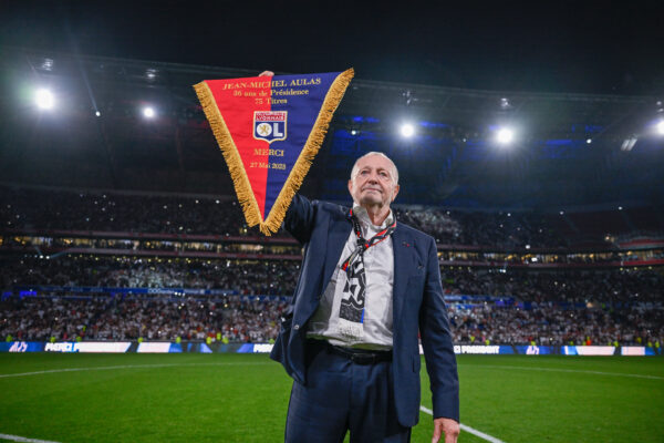 Jean-Michel Aulas, président de l'OL pendant 36 ans et 75 titres