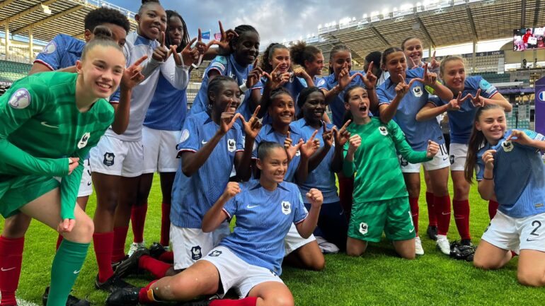 Les joueuses de l'équipe de France championnes d'Europe U17