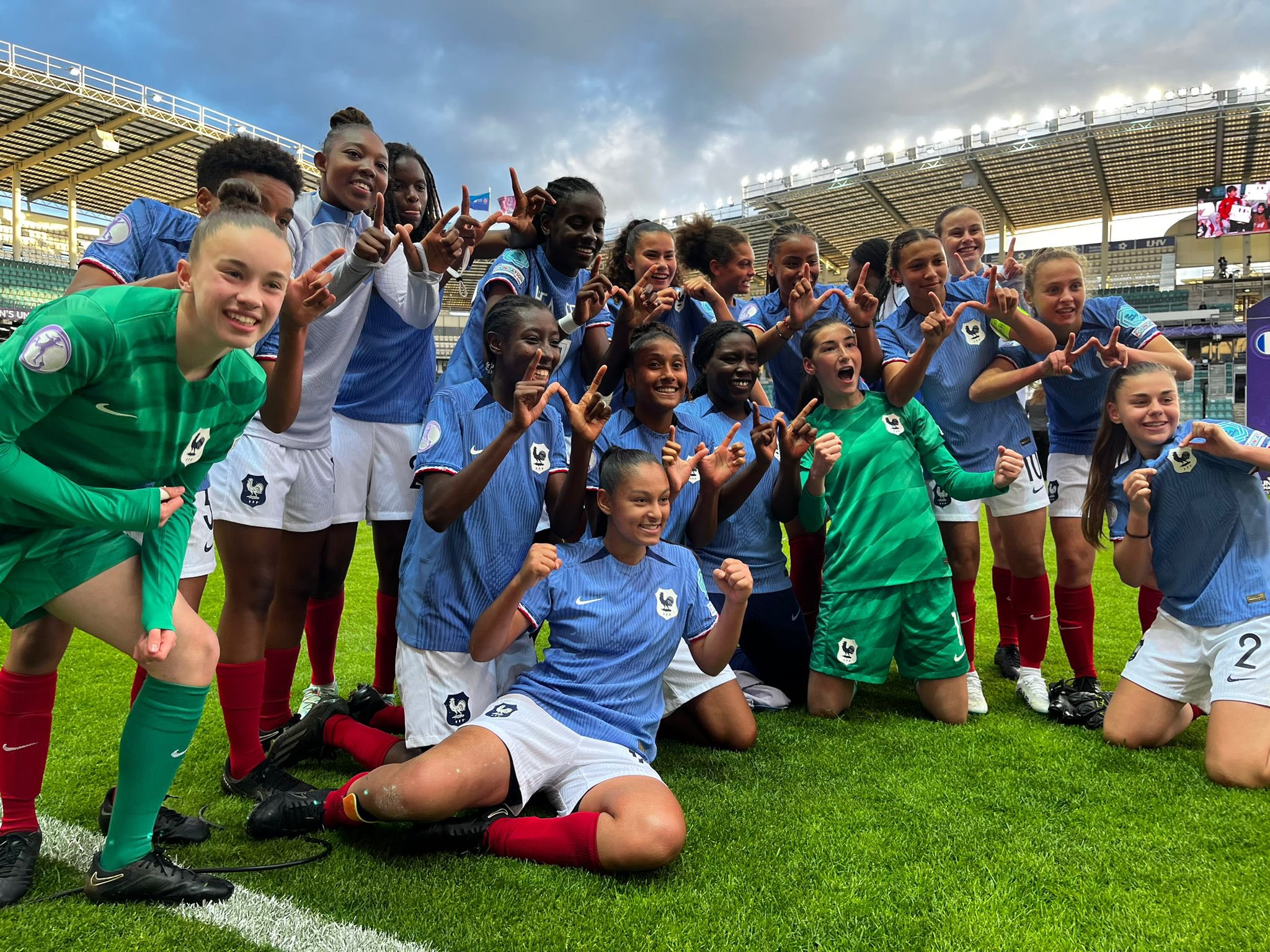 La France championne d'Europe U17 avec 4 Fenottes