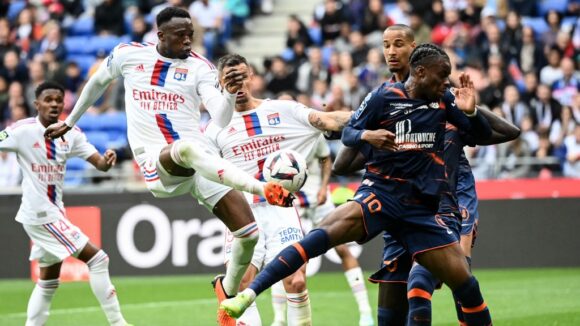 Sinaly Diomandé lors d'OL - Montpellier