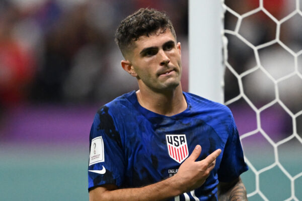 Christian Pulisic con Estados Unidos en el Mundial 2022