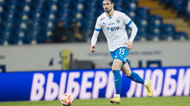 Saba Sazonov, défenseur du Dynamo Moscou