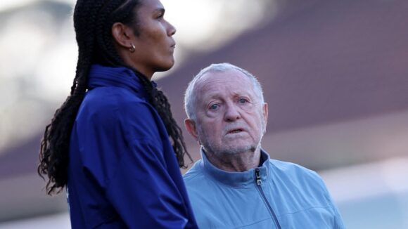 Jean-Michel Aulas est venu soutenir Wendie Renard.