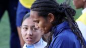 Les deux Lyonnaises, Selma Bacha et Wendie Renard lors de la Coupe du monde 2023.