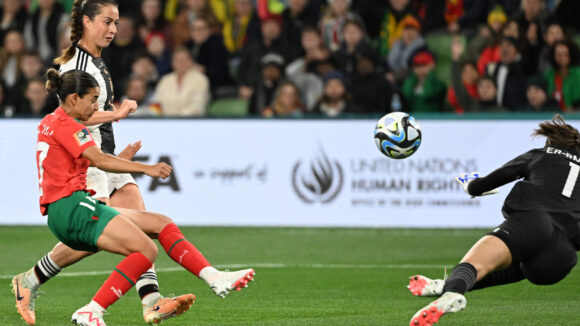Sara Dabritz avec l'Allemagne contre le Maroc lors de la Coupe du monde 2023
