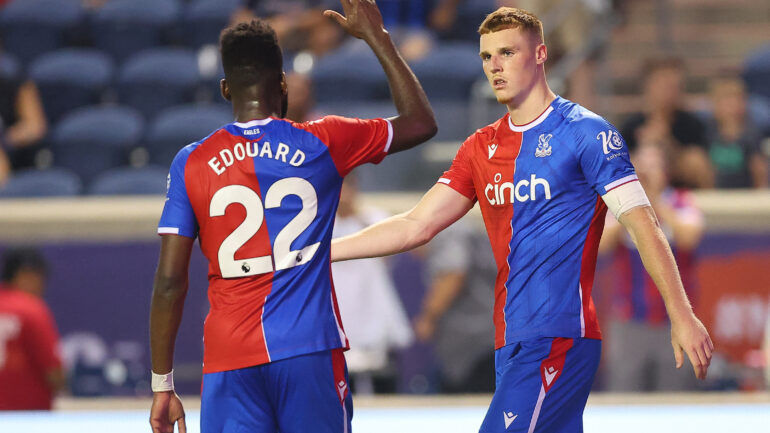 Jake O'Brien lors d'un match de présaison de Crystal Palace