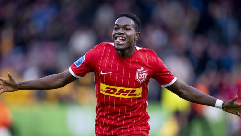 Ernest Nuamah, ailier gaucher de Nordsjaelland