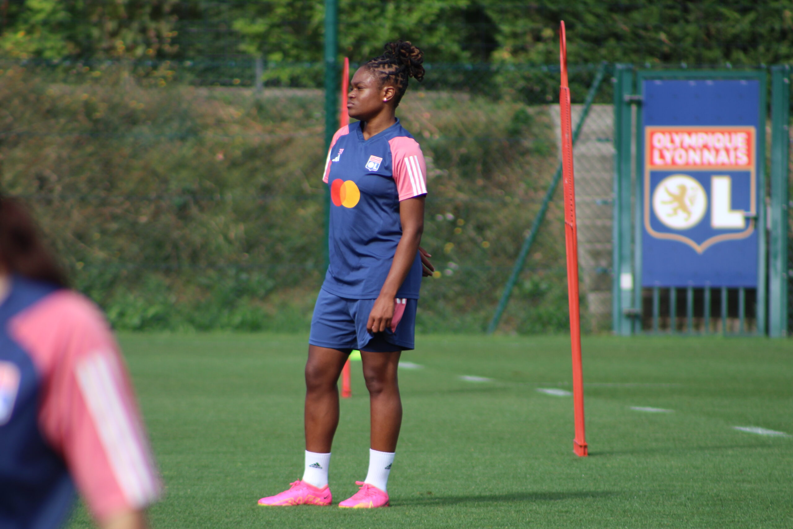 Liana Joseph à l'entraînement de l'OL