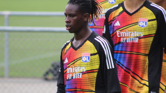 Moussa Kanté lors du match entre la réserve de l'OL et de Clermont