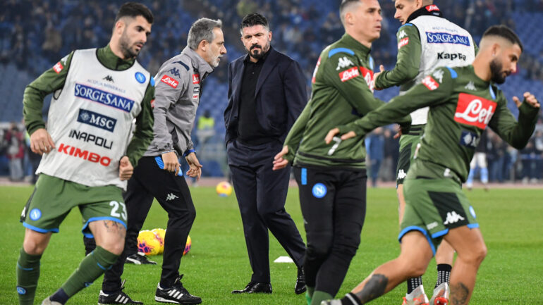 Gennaro Gattuso, alors entraîneur du Napoli