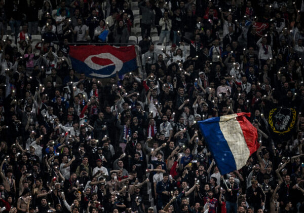Les supporters de l'OL en mai 2023 contre Monaco