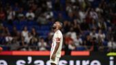 Alexandre Lacazette lors d'OL - Le Havre