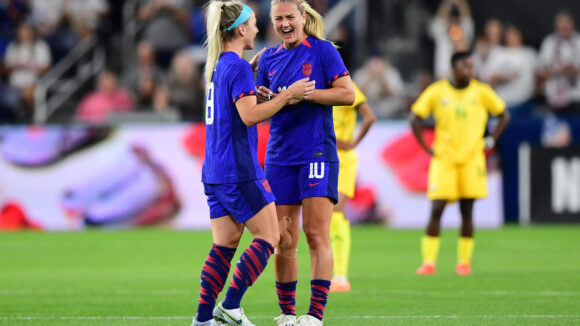 Lindsey Horan lors d'Etats-Unis - Afrique du Sud, septembre 2023