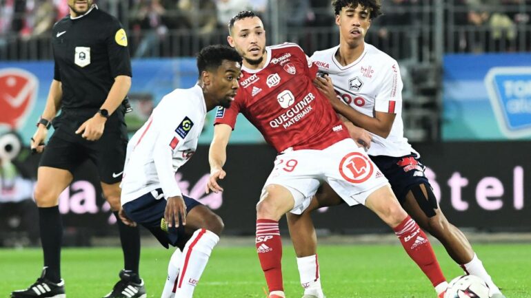 Mathias Pereira Lage lors de Brest - Lille