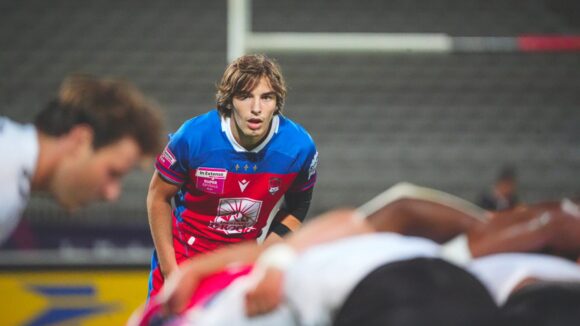 Un joueur du LOU lors du Super Seven à Gerland