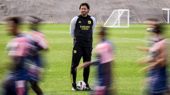 Fabio Grosso lors de son 1ʳᵉ entraînement le 18 septembre 2023.