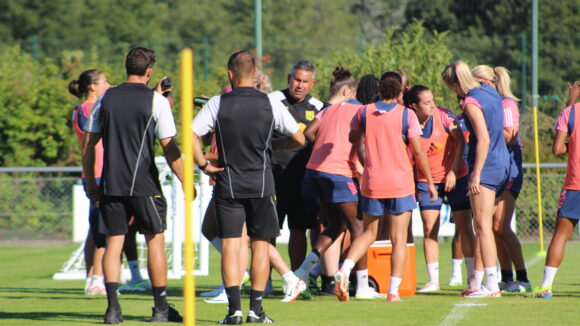 L'entraînement des joueuses de l'OL à Divonne-les-Bains