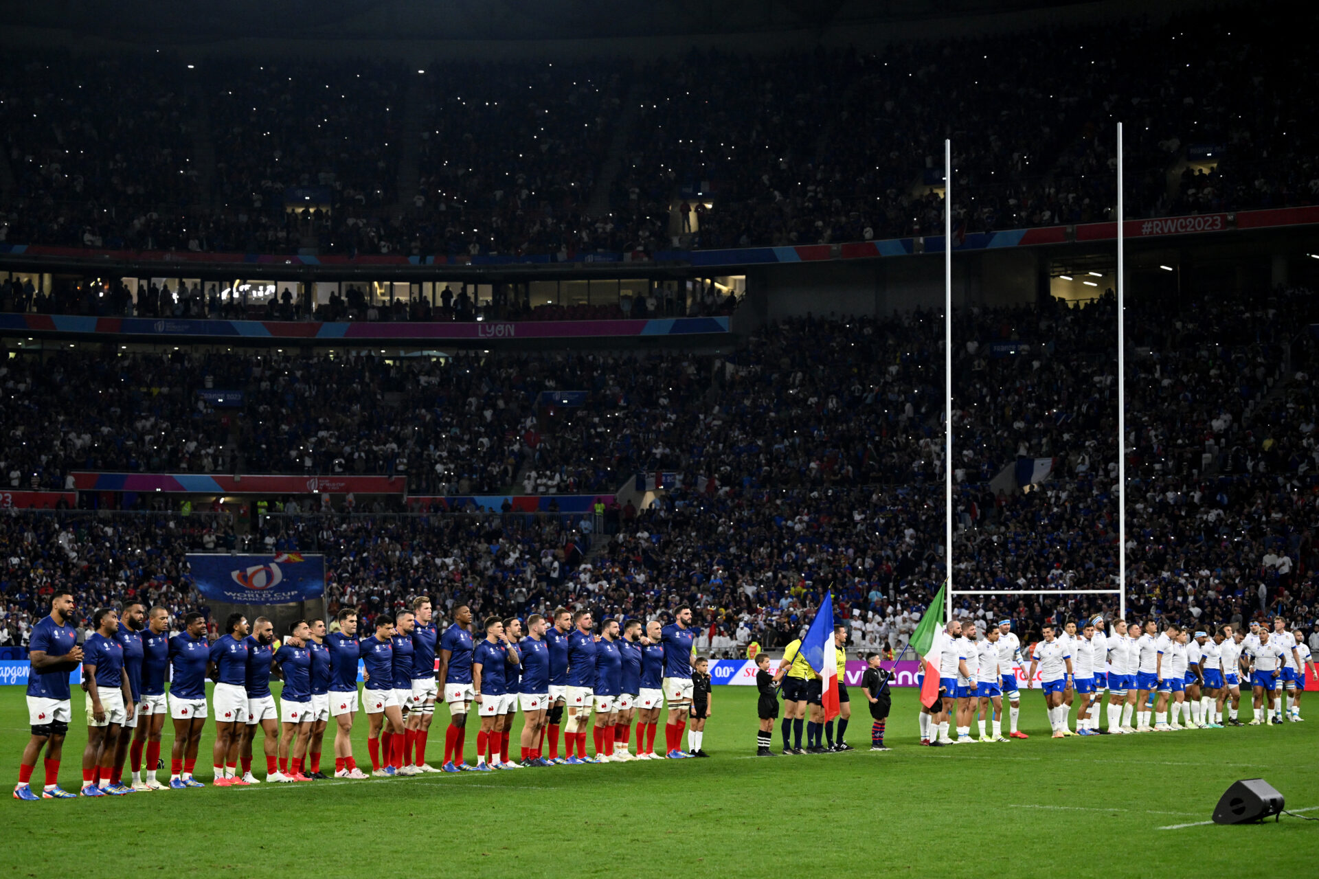 Le match France - Italie au Parc OL