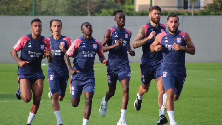 Les joueurs de l'OL ont enchaîné les tours de terrain à haute intensité