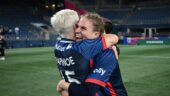 Veronica Latsko et Megan Rapinoe avec l''OL Reign