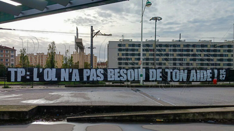 La banderole des Bad Gones contre Tony Parker