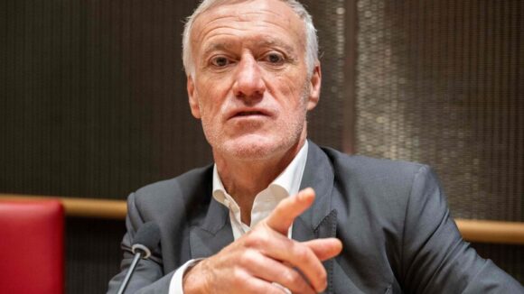 Didier Deschamps, sélectionneur des Bleus, lors de son audition en novembre 2023